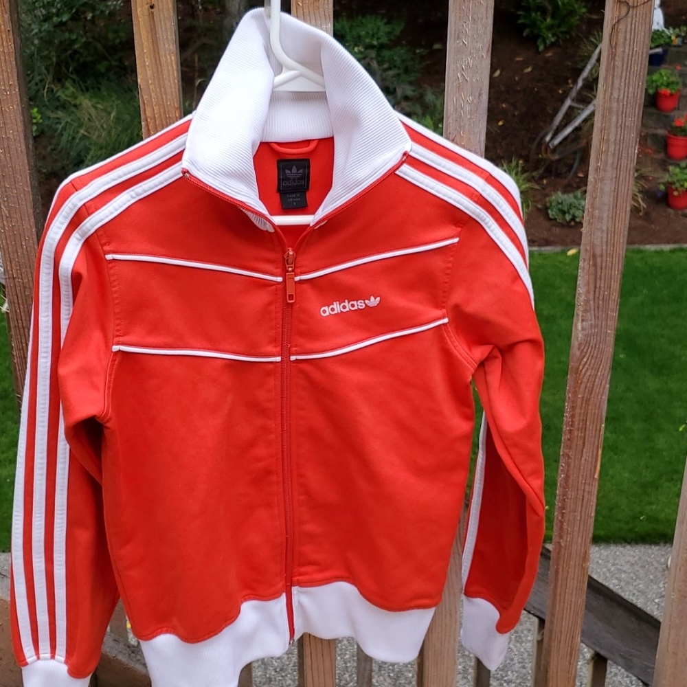 Retro Adidas Small Orange Track Jacket